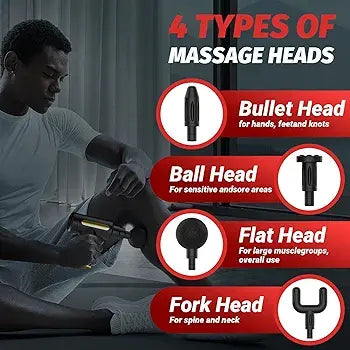 Professional Deep Tissue Massage Gun High Torque Muscle Relaxer Portable Ergonomic Design Ultra Compact Fashionable Perfect for Back Neck Day Gift Relieves Body Fatigue Improves Skin Smoothness